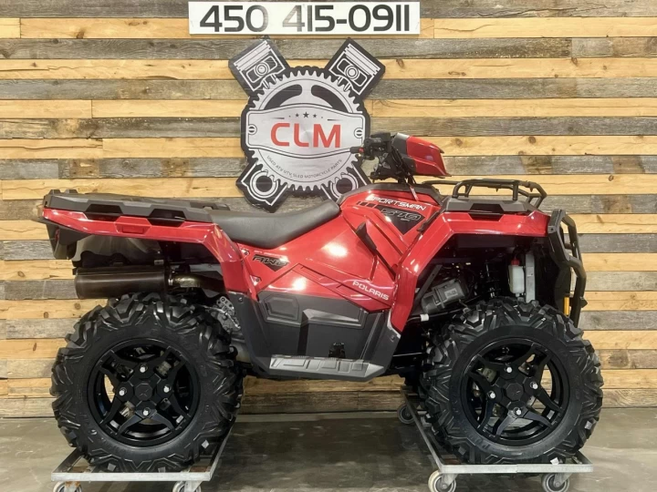 2023 POLARIS SPORTSMAN 570 EFI EDITION TRAIL + 4X4 + EPS + SEULEMENT 195 KM + TREUIL & PARE CHOC HD 