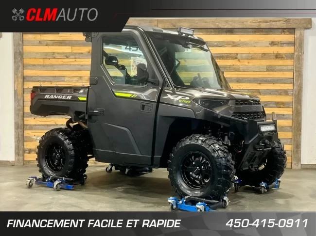 POLARIS RANGER XP 1000 NORTH STAR EDITION ULTIMATE + RIDE COMMAND + AIR CLIMATISÉ + CHAUFFAGE + CABINE FERMER + TOUTE ÉQUIPÉE - 2023