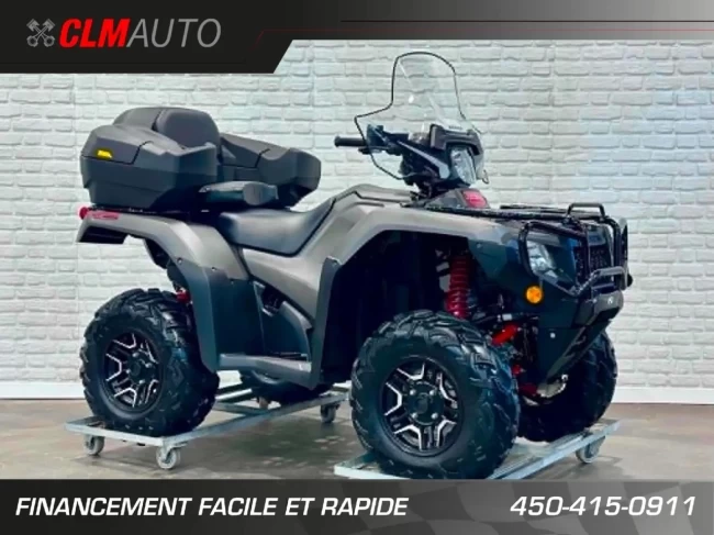HONDA TRX FOREMAN RUBICON 500 DELUXE + 4WD + POWER STEERING + SEULEMENT 790 KM + IMPECCABLE & RARE - 2019