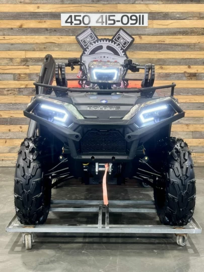 2024 POLARIS SPORTSMAN XP 1000 EFI EDITION HUNTER / CHASSEUR + CAMO + 4X4 + EPS + SEULEMENT 4 KM + TOUTE ÉQUIPÉE + RARE & A1 