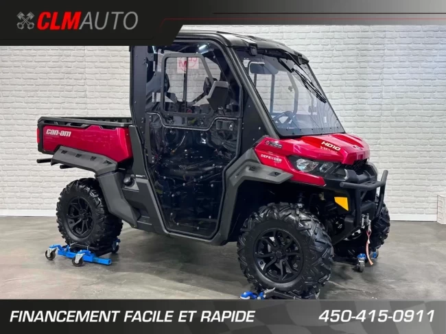 BRP CAN-AM DEFENDER XT HD-10 EFI + 4WD + DPS + CABINE + CHAUFRETTE + 11130 KM + RARE & A1 - 2016