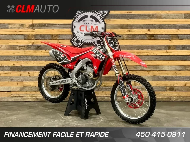 HONDA CRF 250R PGM-FI + 4 TEMPS + DEMARREUR ELECTRIQUE + 94 HR + LOOK INCROYABLE  2018