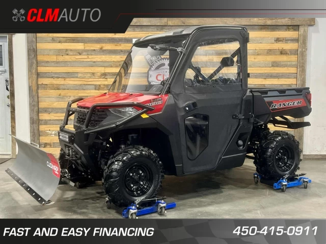 POLARIS RANGER 1000 EFI + 4X4 + EPS + SEULEMENT 1216 KM + 3 PASSAGERS + TOUTE ÉQUIPÉE + CONDITION A1  2020