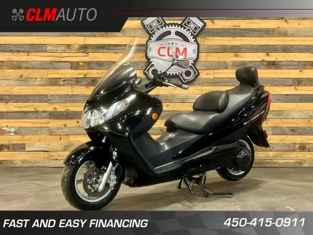 SUZUKI BURGMAN 400 EFI + SEULEMENT 30711 KM + BANC 2 PASSAGERS & DOSSIER + RARE & A1  2005