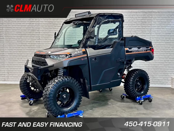 2018 POLARIS RANGER XP 1000 EFI + 4WD + EPS + CABINE + CHAUFRETTE + AUDIO + MAGS +++ RARE & A1 