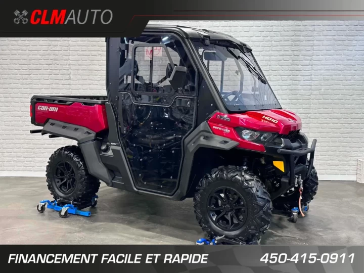 2016 BRP CAN-AM DEFENDER XT HD-10 EFI + 4WD + DPS + CABINE + CHAUFRETTE + 11130 KM + RARE & A1 