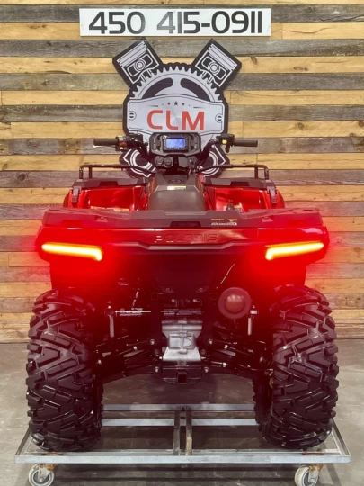 2023 POLARIS SPORTSMAN 570 EFI EDITION TRAIL + 4X4 + EPS + SEULEMENT 195 KM + TREUIL & PARE CHOC HD 