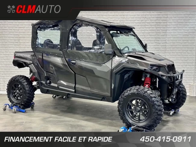 POLARIS GENERAL 4 CREW XP 1000 EDITION DELUXE + RIDE COMMAND RADIO - GPS + CABINE FERMÉ + 3286 KM SEULEMENT - 2021