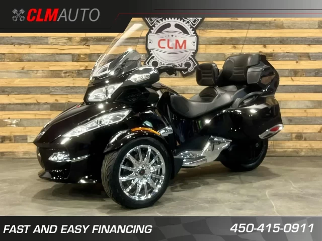 BRP CAN-AM SPYDER RT LIMITED SE-5 (semi-automatique) 61598 KM + RADIO + GPS + SUSPENSION A AIR + ENSEMBLE CHROME  2013