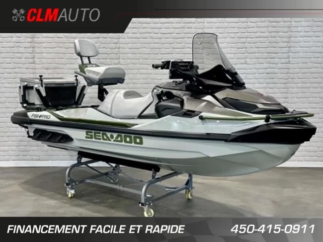 BRP SEA-DOO FISHPRO APEX EDITION 300 HP + IBR + VTS + IDF + GPS + AUDIO + TECH PKG + COOLER + 3 PASSAGERS + 4 HR + RARE & A1 - 2025