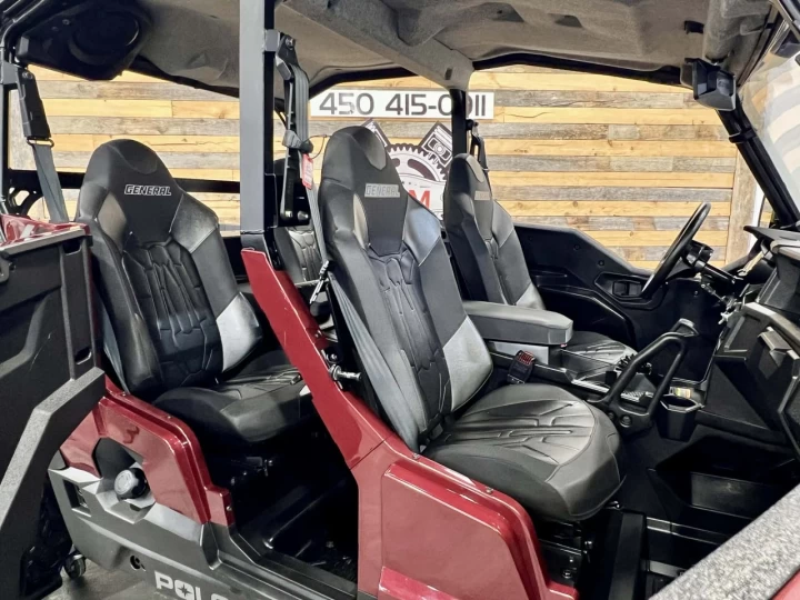 2021 POLARIS GENERAL 4 CREW EDITION DELUXE 1000 EFI + 4X4 + EPS + RIDE COMMAND GPS / AUDIO + FOX QS3 + 4 PASSAGERS 