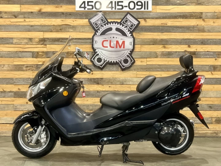 2005 SUZUKI BURGMAN 400 EFI + SEULEMENT 30711 KM + BANC 2 PASSAGERS & DOSSIER + RARE & A1 