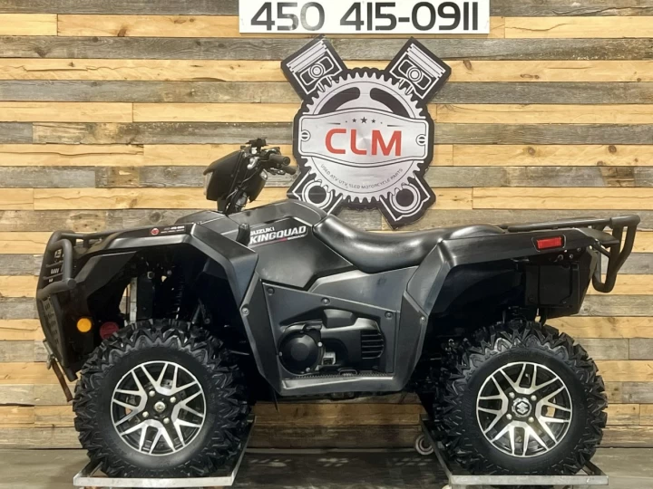 2019 SUZUKI KING QUAND AXI + 4X4 + EPS + 6758 KM + NOIR SATIN + RARE & A1 
