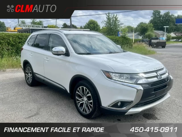 MITSUBISHI OUTLANDER E.S AWD/4X4 + 7 PASSAGERS + CUIR + TOUTE ÉQUIPÉE + A1  2017