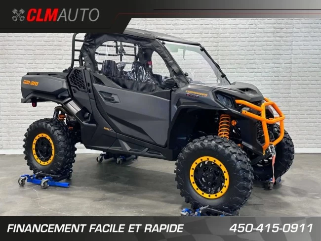 BRP CAN-AM COMMANDER XT-P 1000R EFI + 4WD + DPS + FOX + CABINE + SEULEMENT 1049 KM + RARE & IMPECCABLE A1 - 2025