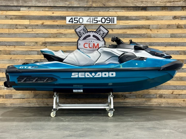 2025 BRP SEA-DOO GTX LIMITED 325 HP + IBR + VTS + IDF + AUDIO + ECRAN 10'' + 3 PASSAGGERS + SEULEMENT 4 HR + COULEUR RARE & A1 