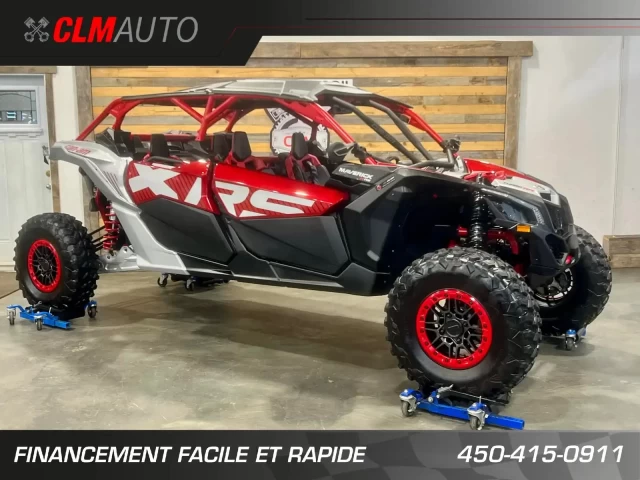 BRP CAN-AM MAVERICK MAX X3 X-RS TURBO ''RR'' 200 H.P + D.P.S + 4X4 + 72'' +4 PASSAGERS + SEULEMENT 1403 KM + RARE & CONDITION A1  2025