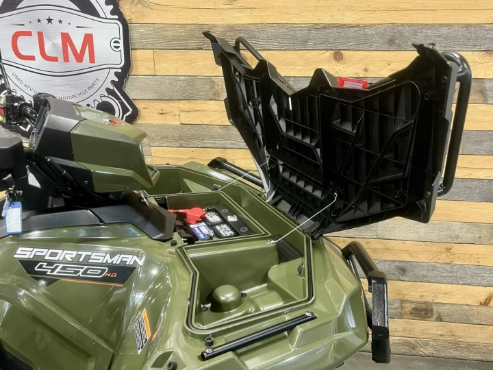 2023 POLARIS SPORTSMAN 450 H.O EFI + 4X4 + SEULEMENT 9 KM + PARE CHOC HD + CONDITION IMPECCABLE A1 