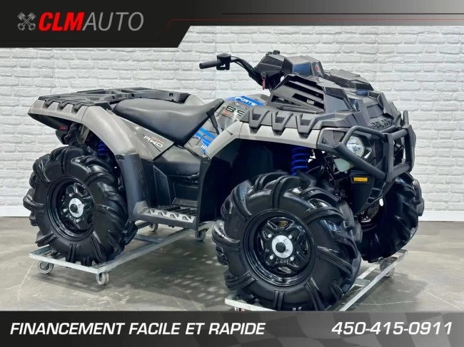 POLARIS SPORTSMAN 850 EFI H.O ÉDITION HIGH LIFTER + 4WD + BAS KM 2490 KM + COULEURS RARE - 2023