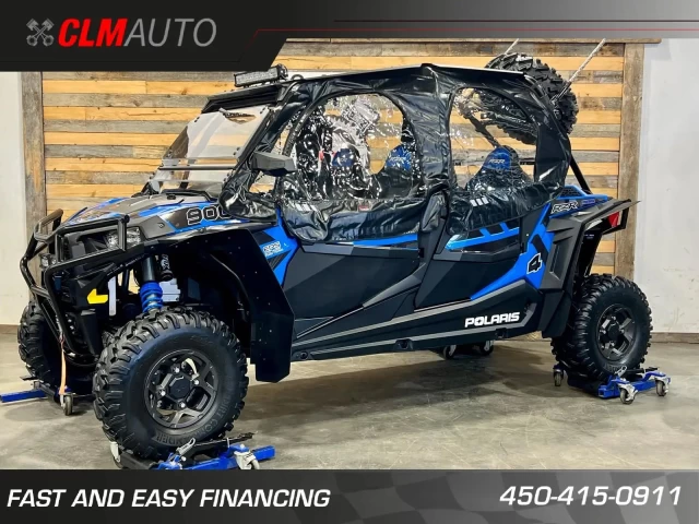 POLARIS RZR4 900 EFI + 4X4 + E.P.S + 4 PASSAGERS + SEULEMENT 5012 KM + CONDITION A1  2017