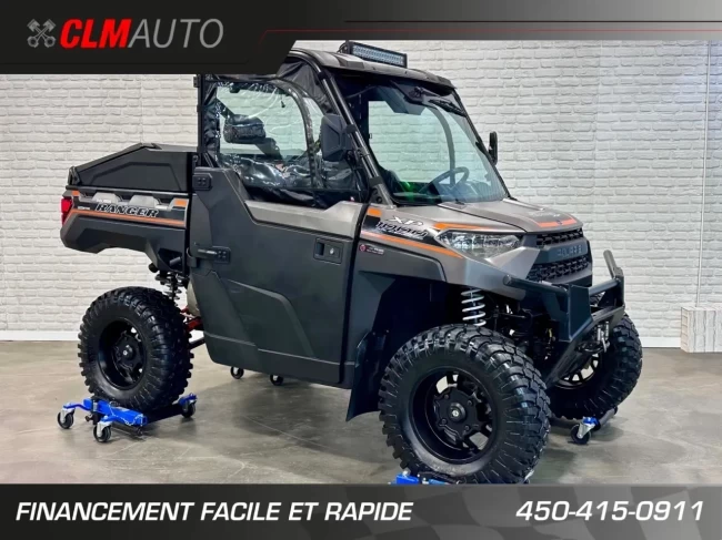 POLARIS RANGER XP 1000 EFI + 4WD + EPS + CABINE + CHAUFRETTE + AUDIO + MAGS +++ RARE & A1 - 2018