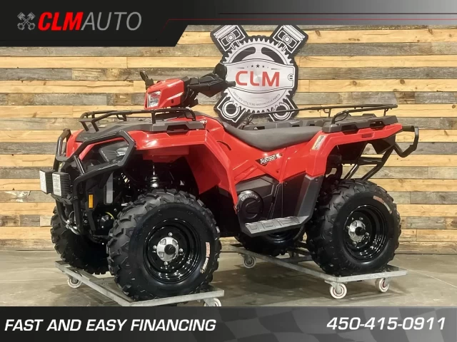 POLARIS SPORTSMAN 570 EFI + E.P.S + 4X4 + TREUIL + PARE CHOC HD AVANT & ARRIERE + SEULEMENT 2012 KM  2021