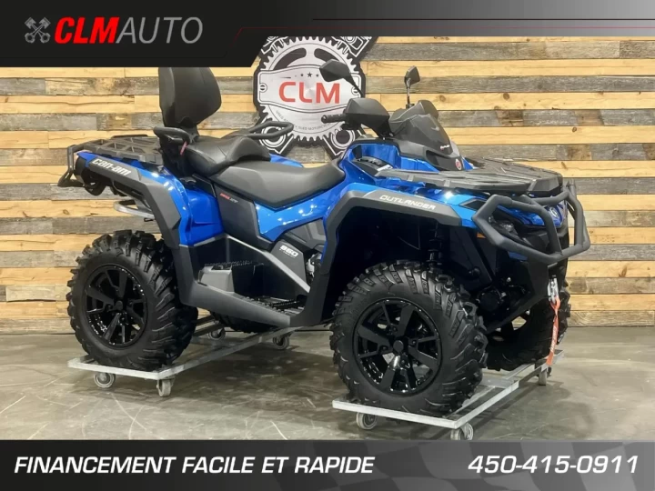 2023 BRP CAN-AM OUTLANDER MAX 850 XT + D.P.S + 4X4 + SEULEMENT 199 KM + IMPECABLE A1 