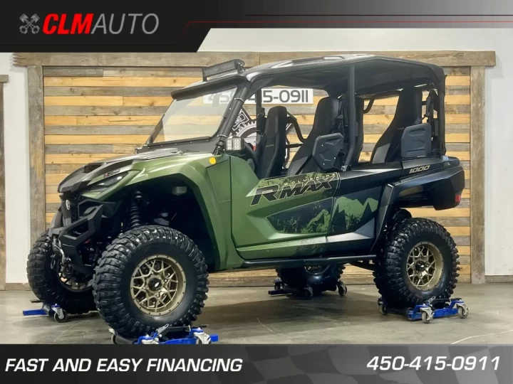 2021 YAMAHA WOLVERINE RMAX4 X-TR 1000R + EPS + 4X4 + FOX + 4 PLACES + 5309 KM + BEAUCOUP D'OPTIONS $$$ 