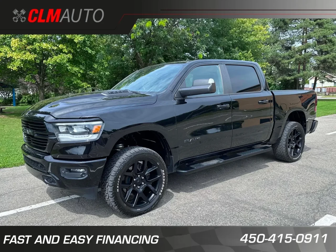 2022 DODGE RAM 1500 SPORT EDITION MIDNIGHT 5.7L HEMI 4WD CREW CAB + RARE & A1  Image principale