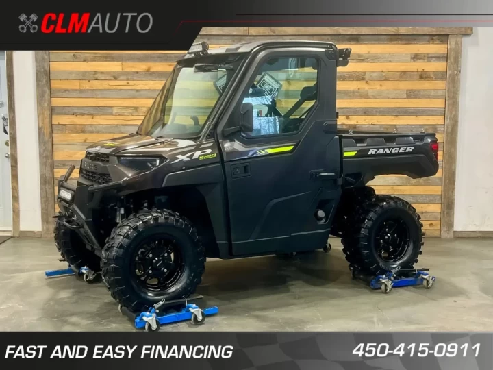 2023 POLARIS RANGER XP 1000 NORTH STAR EDITION ULTIMATE + RIDE COMMAND + AIR CLIMATISÉ + CHAUFFAGE + CABINE FERMER + TOUTE ÉQUIPÉE 