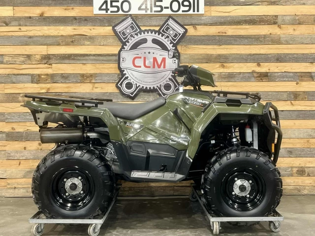 POLARIS SPORTSMAN 450 H.O EFI + 4X4 + SEULEMENT 9 KM + PARE CHOC HD + CONDITION IMPECCABLE A1  2023
