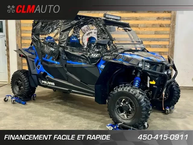 POLARIS RZR4 900 EFI + 4X4 + E.P.S + 4 PASSAGERS + SEULEMENT 5012 KM + CONDITION A1  2017