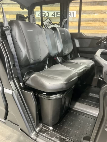 2025 BRP CAN-AM DEFENDER MAX CREW HD-10 LIMITED + 4X4 + DPS + HVAC + AUDIO + 5200 KM + GARANTIE + RARE & A1 