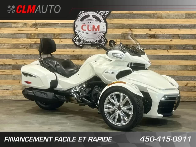 BRP CAN-AM SPYDER F3 LIMITED SE-6 (SEMI-AUTOMATIQUE) + ROTAX 1330 cc EFI + SEULEMENT 34305 KM + ENSEMBLE CHROME  2016