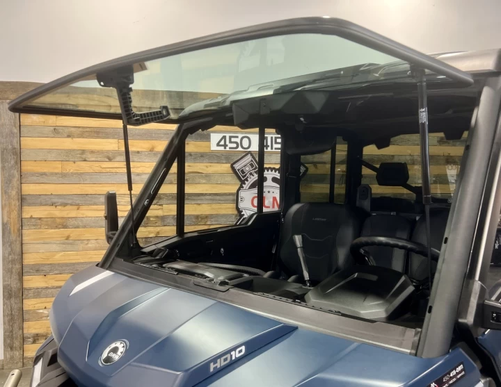 2025 BRP CAN-AM DEFENDER MAX CREW HD-10 LIMITED + 4X4 + DPS + HVAC + AUDIO + 5200 KM + GARANTIE + RARE & A1 