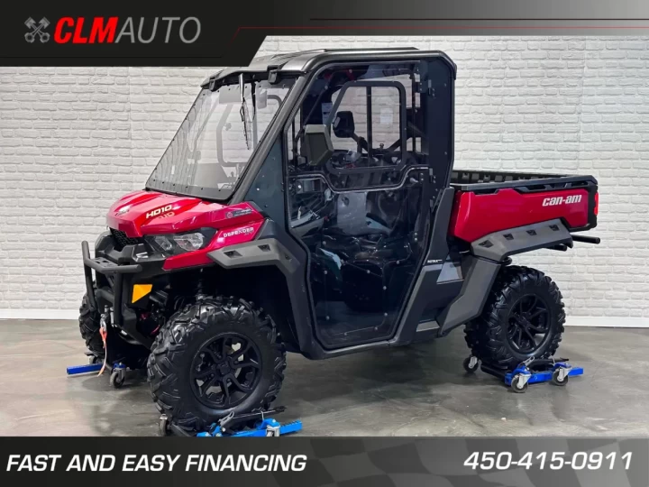 2016 BRP CAN-AM DEFENDER XT HD-10 EFI + 4WD + DPS + CABINE + CHAUFRETTE + 11130 KM + RARE & A1 
