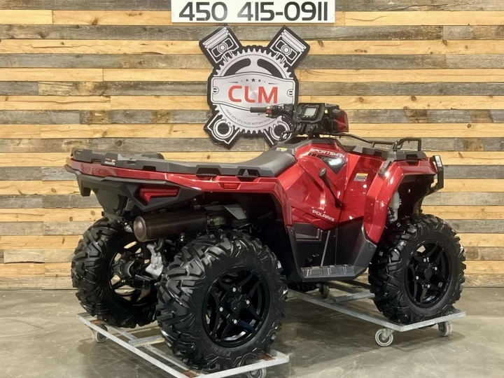 2023 POLARIS SPORTSMAN 570 EFI EDITION TRAIL + 4X4 + EPS + SEULEMENT 195 KM + TREUIL & PARE CHOC HD 