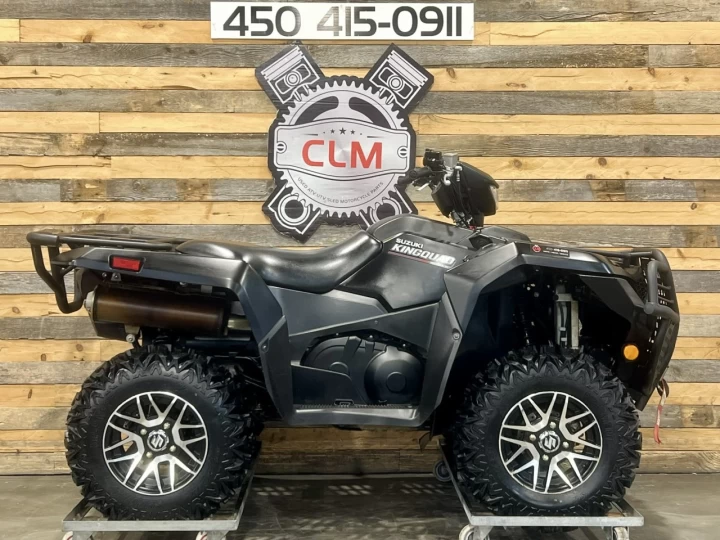 2019 SUZUKI KING QUAND AXI + 4X4 + EPS + 6758 KM + NOIR SATIN + RARE & A1 