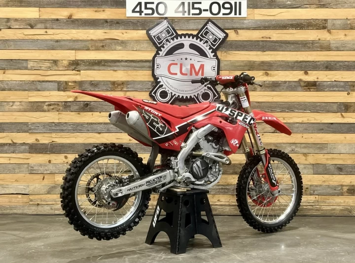2018 HONDA CRF 250R PGM-FI + 4 TEMPS + DEMARREUR ELECTRIQUE + 94 HR + LOOK INCROYABLE 