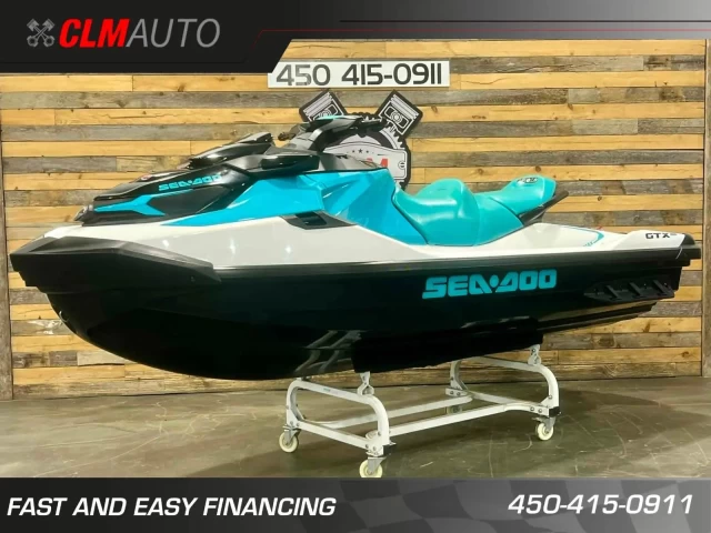 BRP SEA-DOO GTX PRO 130 H.P + IBR + 3 PASSAGERS + 255 HR + AUBAINE $$$  2022