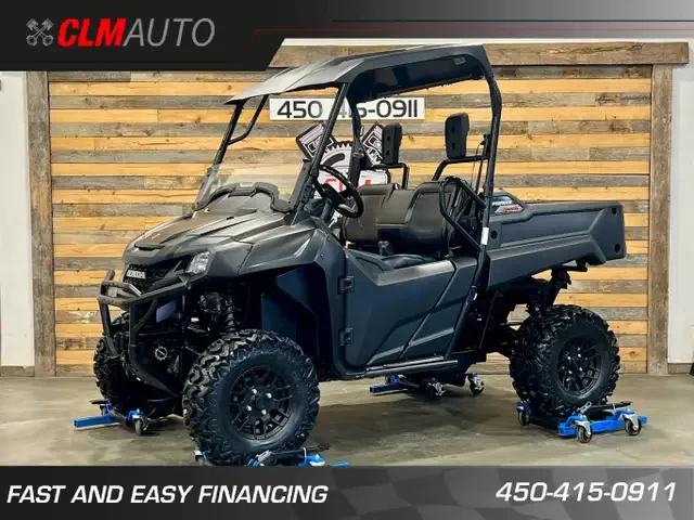 HONDA PIONEER 700 DELUXE EFI + EPS + 4X4 + MAGS + TREUIL + TOUT NOIR  2017