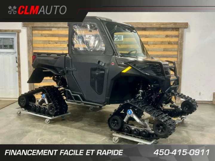 2025 POLARIS RANGER 1000 EDITION PREMIUM + 4X4 + EPS + SEULEMENT 1721 KM + GARANTIE FEVRIER 2027 + RARE & A1 