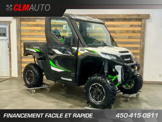 KAWASAKI RIDGE 1000 EFI VERSION XR HVAC + 4X4 + EPS + TOUTE ÉQUIPÉE + GARANTIE NOVEMBRE 2027 + ULTRA RARE & A1  2024