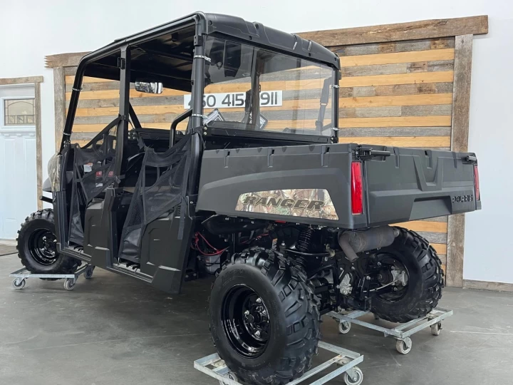 2019 POLARIS RANGER CREW4 570 EFI + 4X4 + SEULEMENT 1429 KM + PURSUIT CAMO + A1 