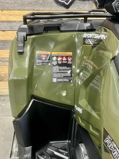 2023 POLARIS SPORTSMAN 450 H.O EFI + 4X4 + SEULEMENT 9 KM + PARE CHOC HD + CONDITION IMPECCABLE A1 