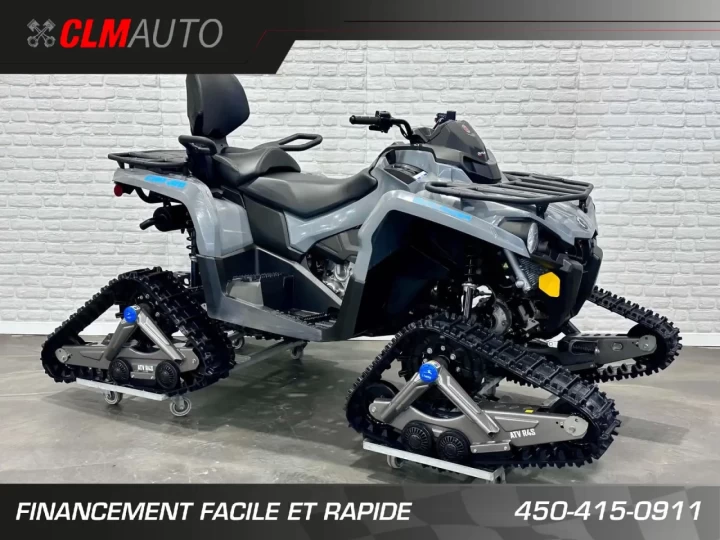 2021 BRP CAN-AM OUTLANDER MAX 450 EFI + DPS + 4WD + 945 KM + VRAI VTT 2 PASSAGERS LÉGALE EN SENTIER FÉDÉRÉE + RARE & A1 