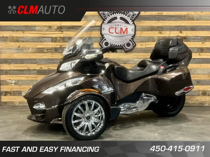 2013 BRP CAN-AM SPYDER RT LIMITED SE-5 (SEMI-AUTOMATIQUE) + SEULEMENT 45618 KM + COULEUR RARE & CONDITION A11 
