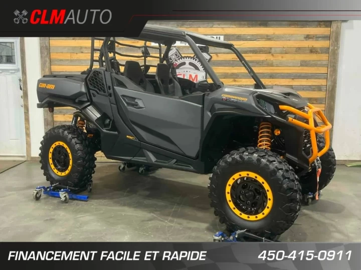 2025 BRP CAN-AM COMMANDER XT-P 1000R EFI + 4WD + DPS + FOX + SEULEMENT 1049 KM + RARE & IMPECCABLE A1 