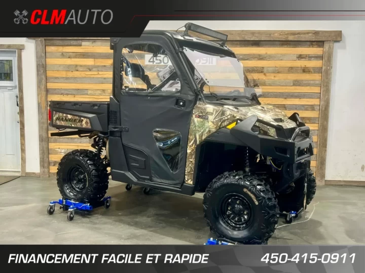 2017 POLARIS RANGER XP 1000 EFI + EDITION LIMITÉE HUNTER + 4X4 + E.P.S + SEULEMENT 4629 KM 