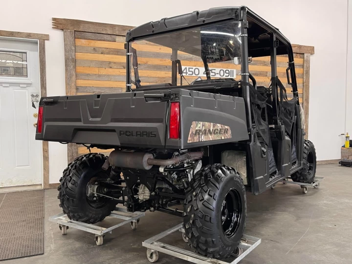 2019 POLARIS RANGER CREW4 570 EFI + 4X4 + SEULEMENT 1429 KM + PURSUIT CAMO + A1 